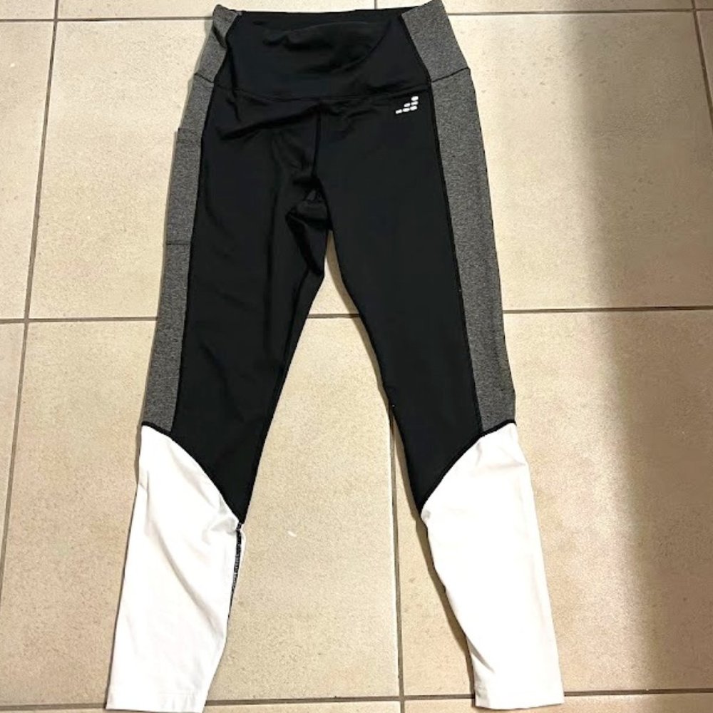 Color-block leggings, size Small, 7/8 length